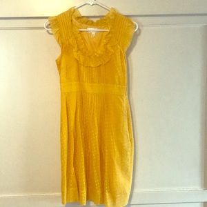 Anthropologie sunny yellow dress